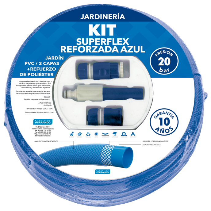 ROLLO KIT SUPERFLEX REFORZD AZUL